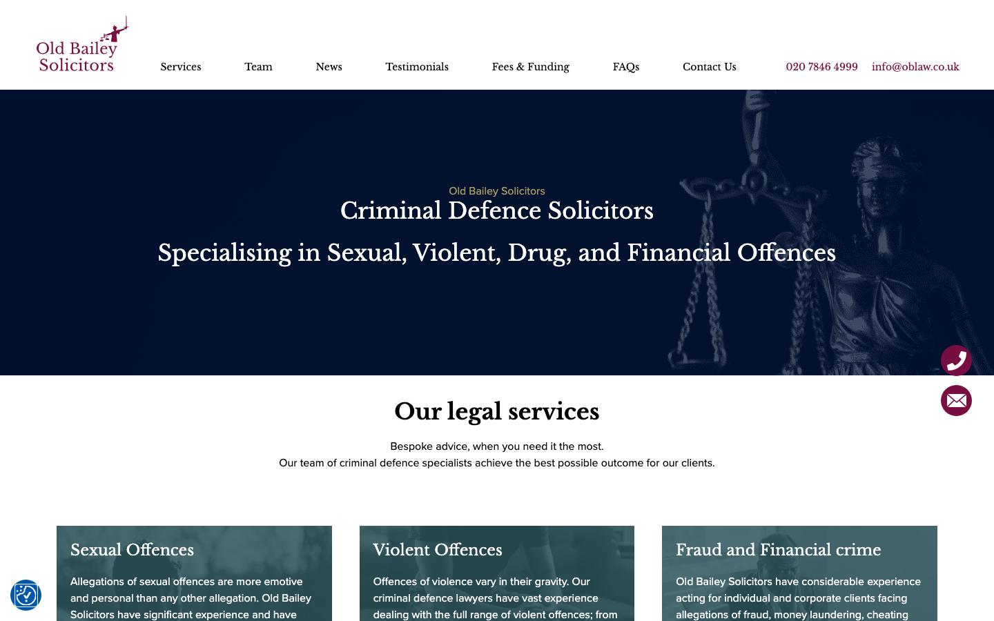 Old Bailey Solicitors — Homepage
