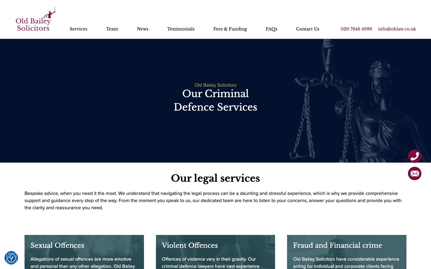 Old Bailey Solicitors — Criminal defence expertise