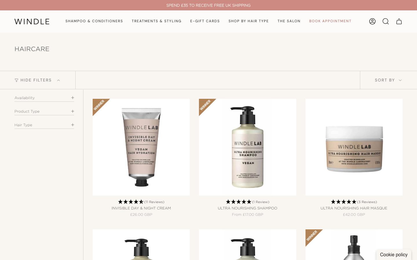 Windle London — Treatments collection